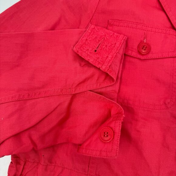 Talbots Coral Pink Classic Button-Up Blazer | Size 1X - Picture 9 of 10